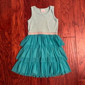 Hanna Andersson teal swishie dress